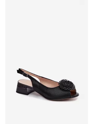 Damensandalen D&A CR61-3030 SCHWARZ