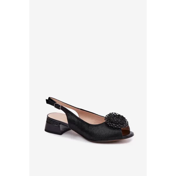  Damensandalen D&A CR61-3030 SCHWARZ 