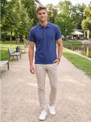 Herren-T-Shirt mit Kragen ALTISPORT NP/ALMST90601 GEWOHNHEITEN