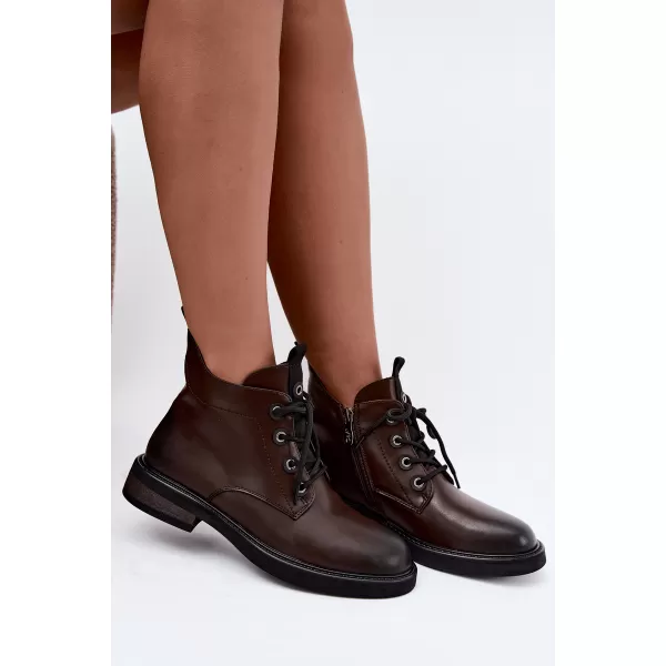  Damen-Stiefeletten D&A CR62-3337 BRAUN 