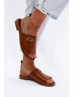Damensandalen ZAZOO 40473 BRAUN