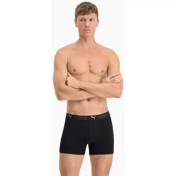  Herren-Boxershorts PUMA SPORT COTTON BOXER 2P 93552101 SCHWARZ 