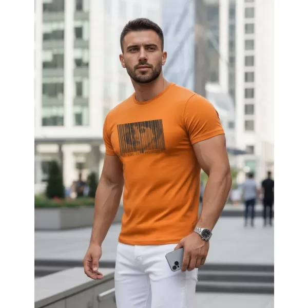  Herren-T-Shirt DSTREET NX5014R ORANGE 