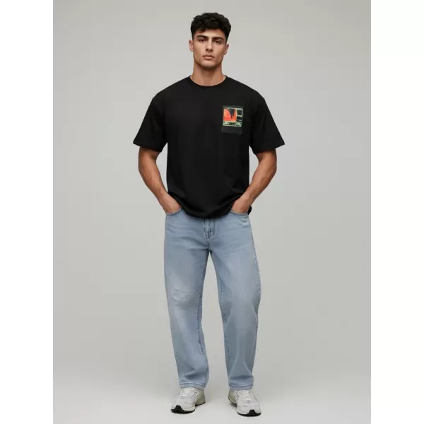  Herren-T-Shirt DSTREET RX5304 SCHWARZ 