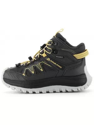 Outdoor-Schuhe für Kinder ALPINE PRO ATEGO DUNKLES ECHTES GRAU