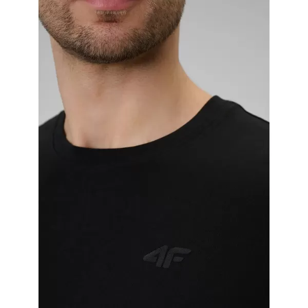  Herren-T-Shirt 4F WAW25TTSHM2401 TIEFSCHWARZ 