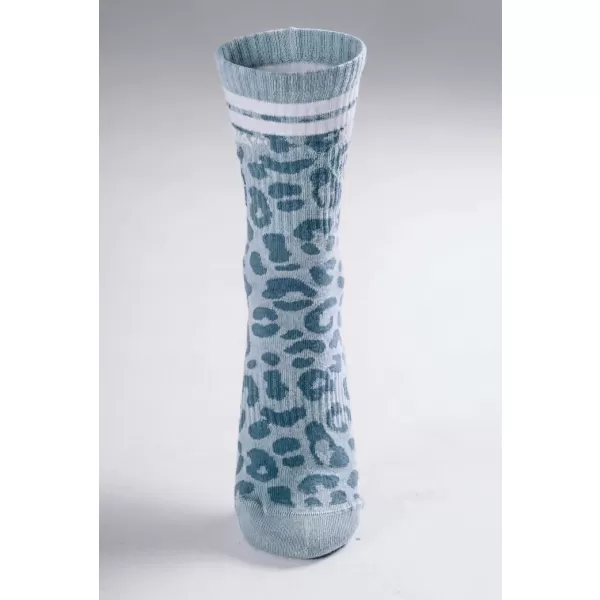  Crew-Socken mit Leopardenmuster NEBBIA PRIMAL 106 BLAUER LEOPARD 