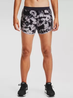 Damen-Shorts UNDER ARMOUR W UA FLY BY 2.0 PRINTED SHORT 1350198-591 LILA