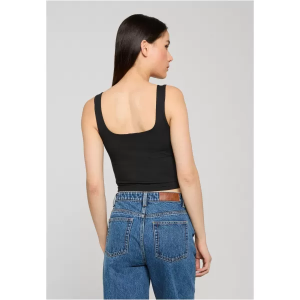  Damen-Tanktop URBAN CLASSICS TB8349 SCHWARZ 