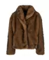 Pelzjacke für Damen URBAN CLASSICS TB8120-01591 BRAUN/SCHWARZ