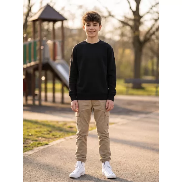  Kinder-Sweatshirt MALFINI CREW 427 SCHWARZ 