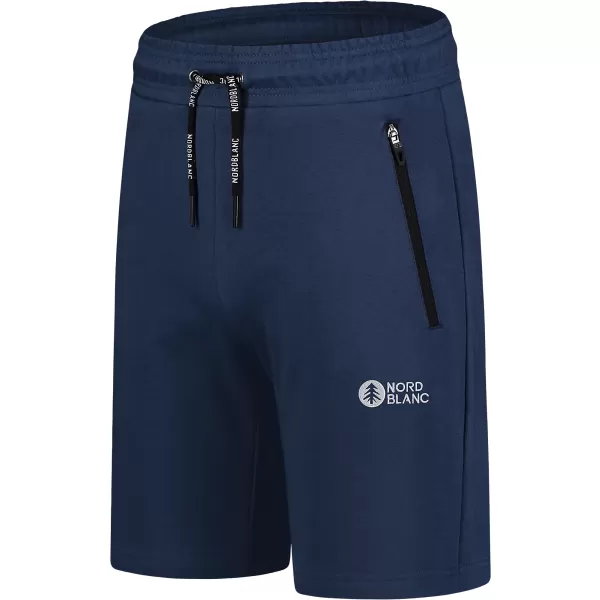  Baumwollshorts für Herren NORDBLANC RELAXEDFIT NBSPM8254 BLAU 
