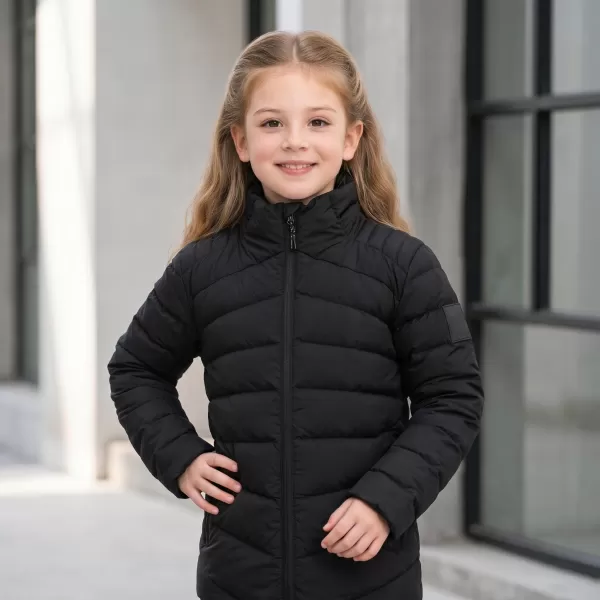  Ultraleichte Kinderjacke ALPINE PRO RETERO SCHWARZ 