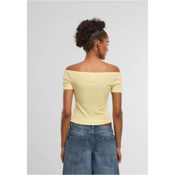  Damen-T-Shirt URBAN CLASSICS TB6184A-22222 ERRÖTETES ROSA/BLASSGELB 