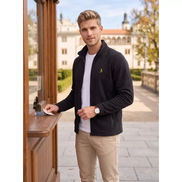  Fleece-Sweatshirt für Herren ALTISPORT ALM002852 SCHWARZ UND GOLD 