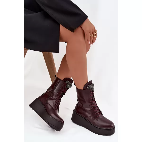  Damenschuhe BOTO SFY2478-19 ROTWEIN 