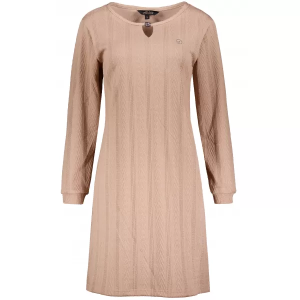  Sweatshirt-Kleid für Damen ALTISPORT ILARIA HELLBEIGE 