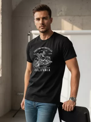 Herren-T-Shirt DSTREET NX050R SCHWARZ