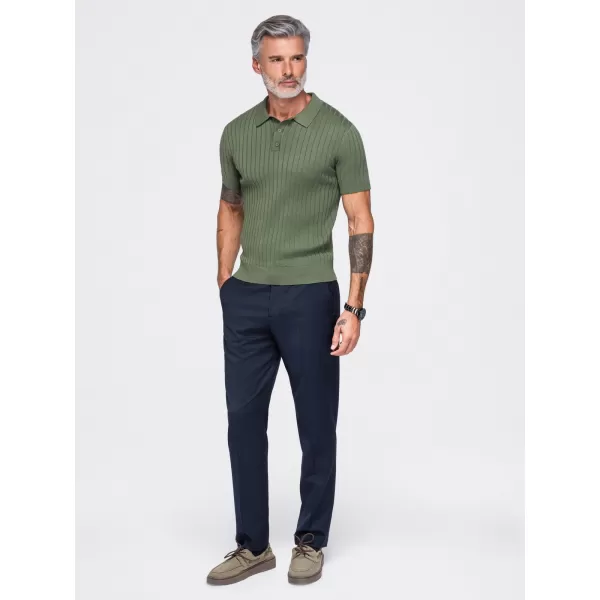  Herren-Poloshirt OMBRE OM-POSS-0180 OLIVE 