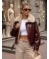 Damenjacke DSTREET TY5707 BURGUND