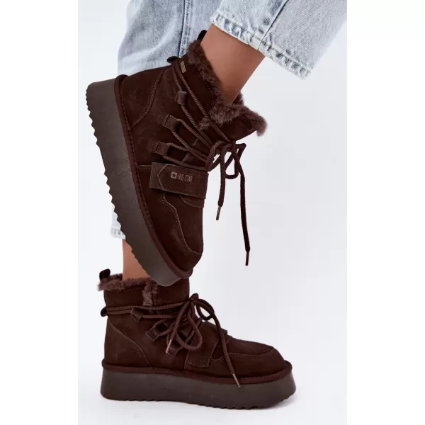  Schneemänner für Frauen BIG STAR SHOES UU274316 BRAUNE/BEIGE SCHATTEN 