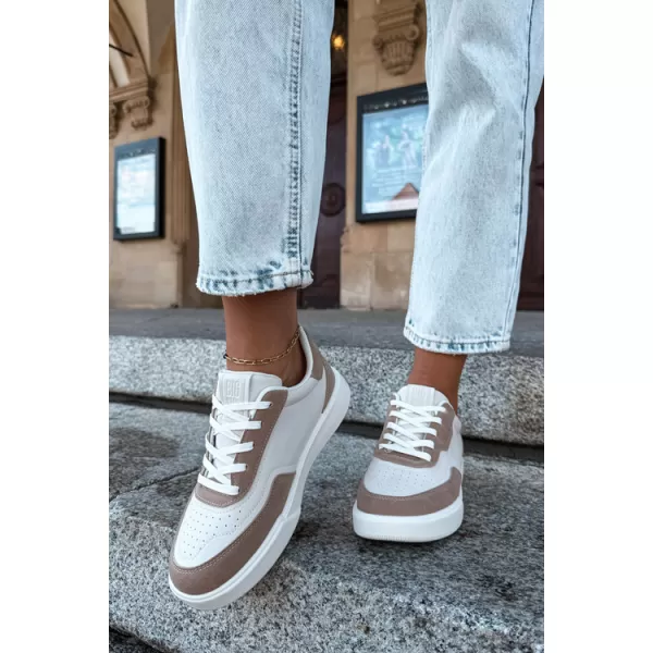  Damen-Sneaker BIG STAR SHOES UU274275 WEIß/BEIGE 