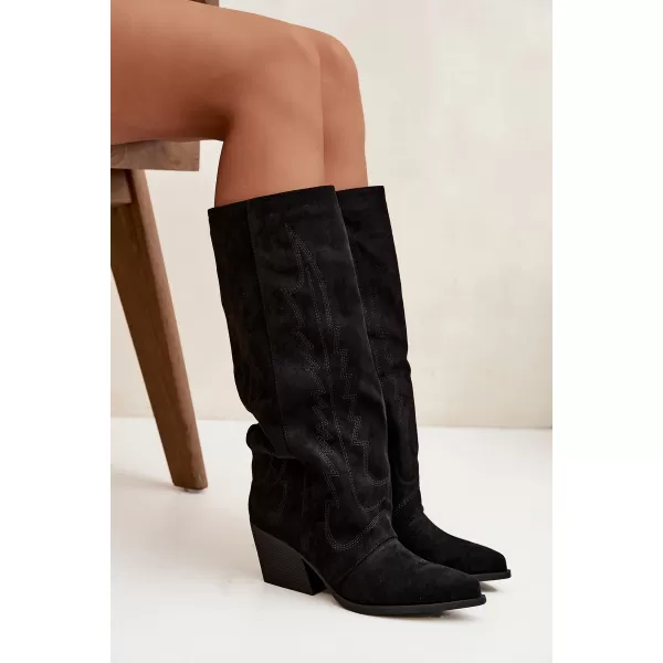  Cowboystiefel für Damen BOTO LQ-160 SCHWARZ 