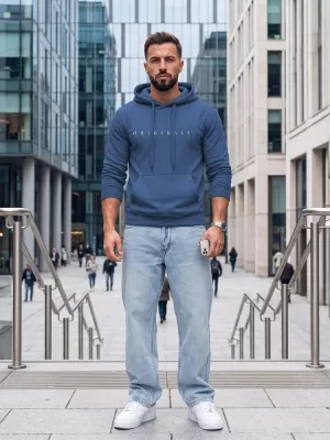 Herren-Sweatshirt DSTREET NX5151BX-17-09 BLAU