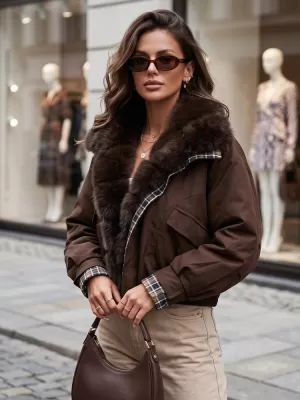 Damenjacke DSTREET TY5840 BRAUN
