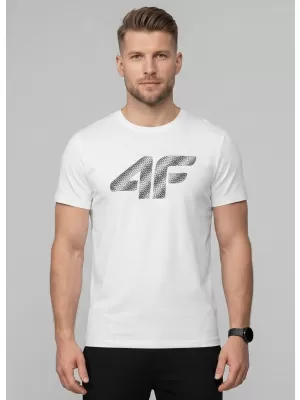 Herren-T-Shirt 4F WMM00TTSHM3342 WEIß