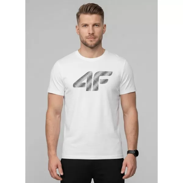  Herren-T-Shirt 4F WMM00TTSHM3342 WEIß 