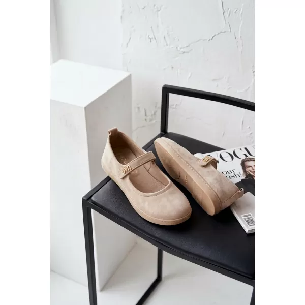  Ballerinas für Damen ZAZOO 10206 BEIGE 