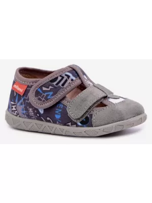 Kinderhausschuhe MILAMI 118/BR-36 GRAU