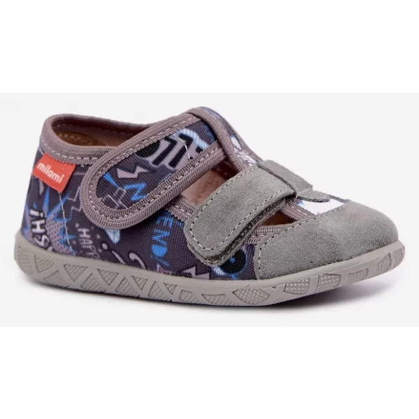  Kinderhausschuhe MILAMI 118/BR-36 GRAU 