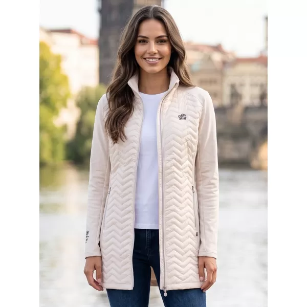  Hybridmantel für Damen ALTISPORT IRYSA HELLBEIGE 