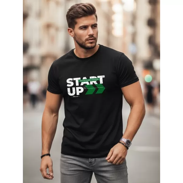  Herren-T-Shirt DSTREET NX0150R-BK SCHWARZ 