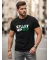 Herren-T-Shirt DSTREET NX0150R-BK SCHWARZ