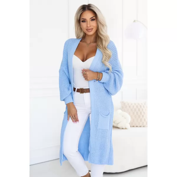  Strickjacke für Damen NUMOCO 627-3 HELLBLAU 