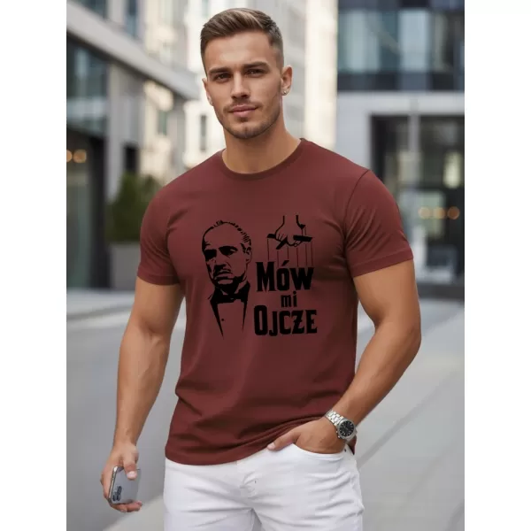  Herren-T-Shirt DSTREET NX5145R-BU ROTWEIN 