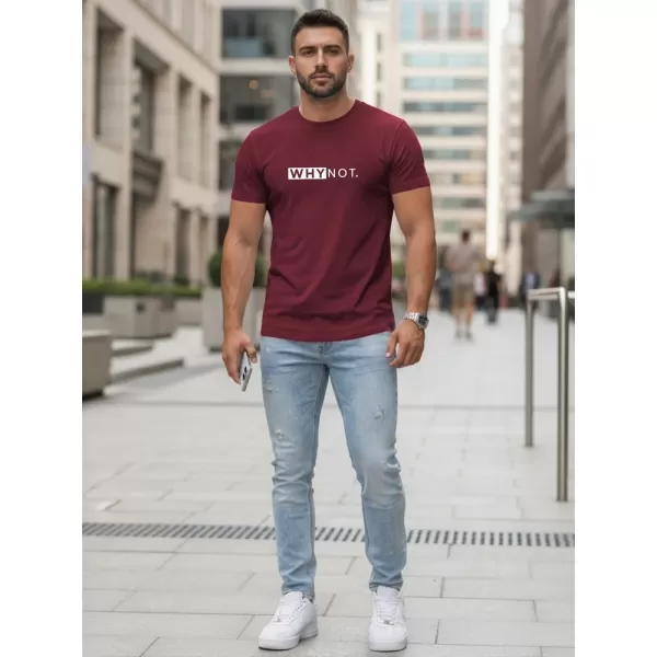  Herren-T-Shirt DSTREET NX5122R-BU ROTWEIN 