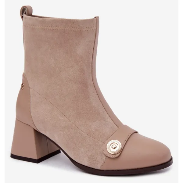  Damen-Stiefeletten MACIEJKA K7819-04/00-7 BEIGE 
