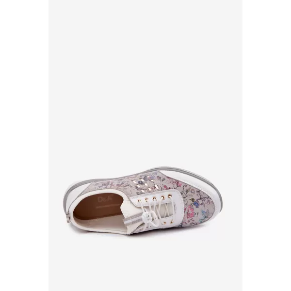  Damen-Sneaker D&A GR61-5990 WEIß 