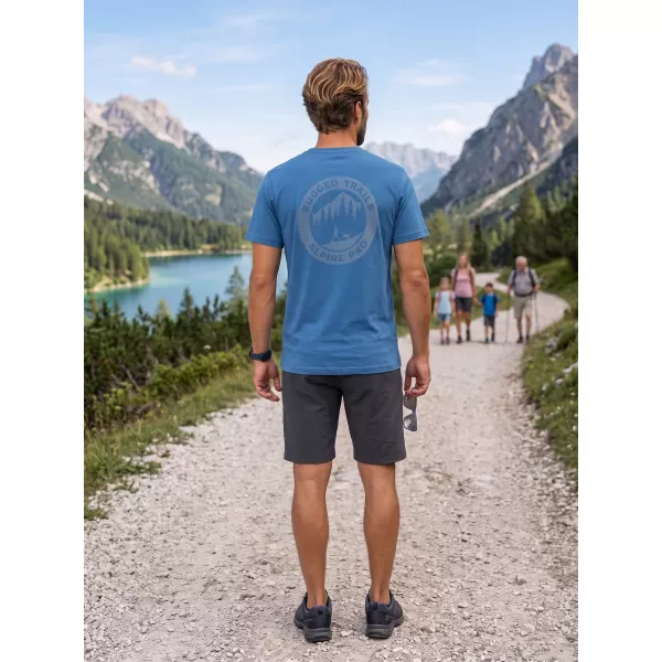  Herren-T-Shirt ALPINE PRO TERMES 4 VALLARTA BLAUE VARIANTE PA 