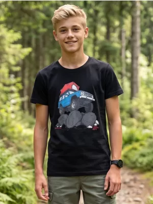 Kinder-T-Shirt ALPINE PRO ECOMO 4 SCHWARZE VARIANTE STK