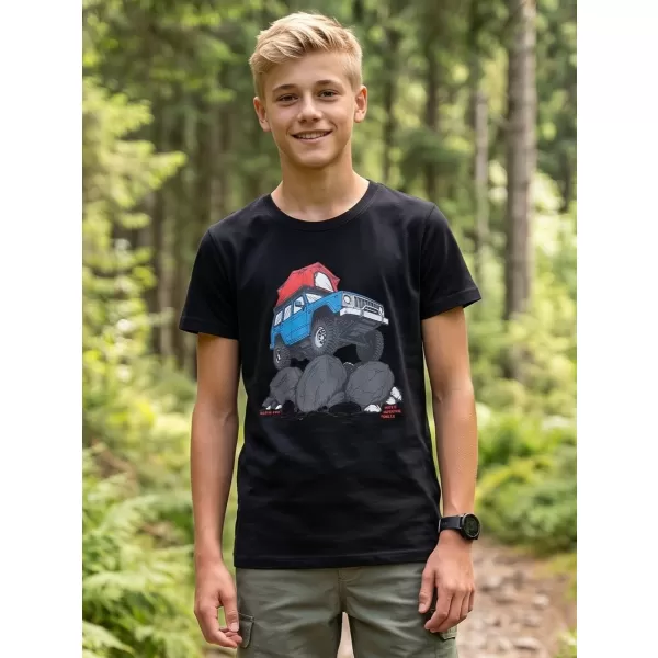  Kinder-T-Shirt ALPINE PRO ECOMO 4 SCHWARZE VARIANTE STK 