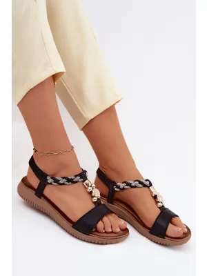 Damensandalen S.BARSKI KV61-6051 SCHWARZ