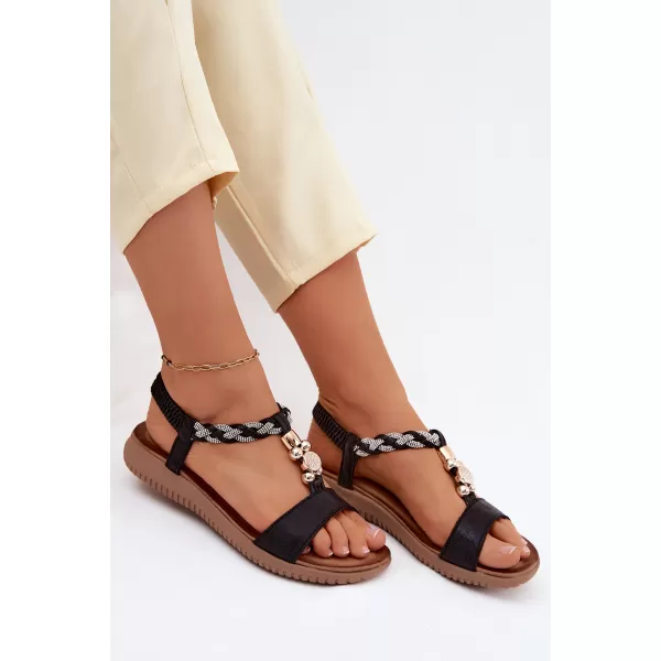  Damensandalen S.BARSKI KV61-6051 SCHWARZ 
