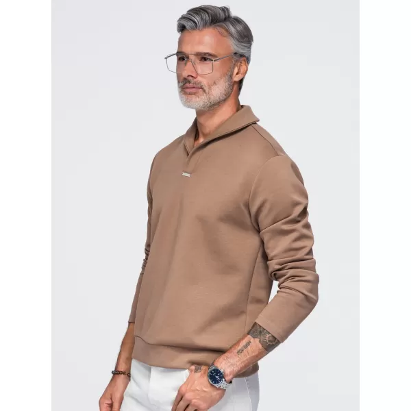  Herren-Sweatshirt OMBRE OM-SSNZ-0262 BRAUN 