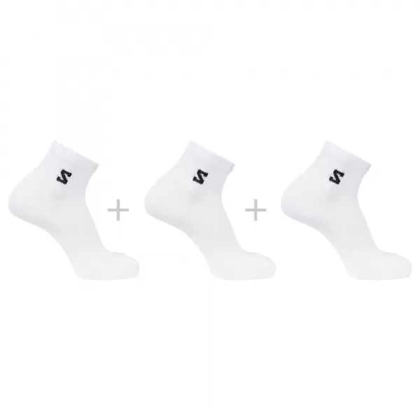  Socken SALOMON EVERYDAY LITE QUARTER 3-PACK LC2911800 WEIß 