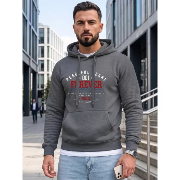  Herren-Sweatshirt DSTREET NX5150BX-05-09 DUNKELGRAU 
